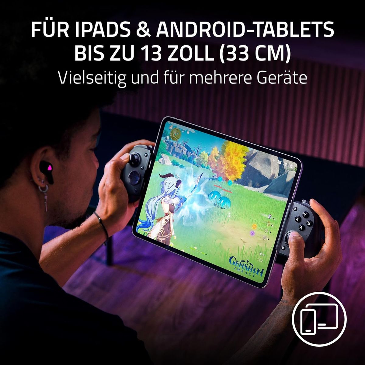 Razer Kishi Ultra V3 Pro XL Gamepad, kabelgebunden USB-C für Android, PC, Xbox, iOS, Analog/Digital, 3,5-mm, Schwarz