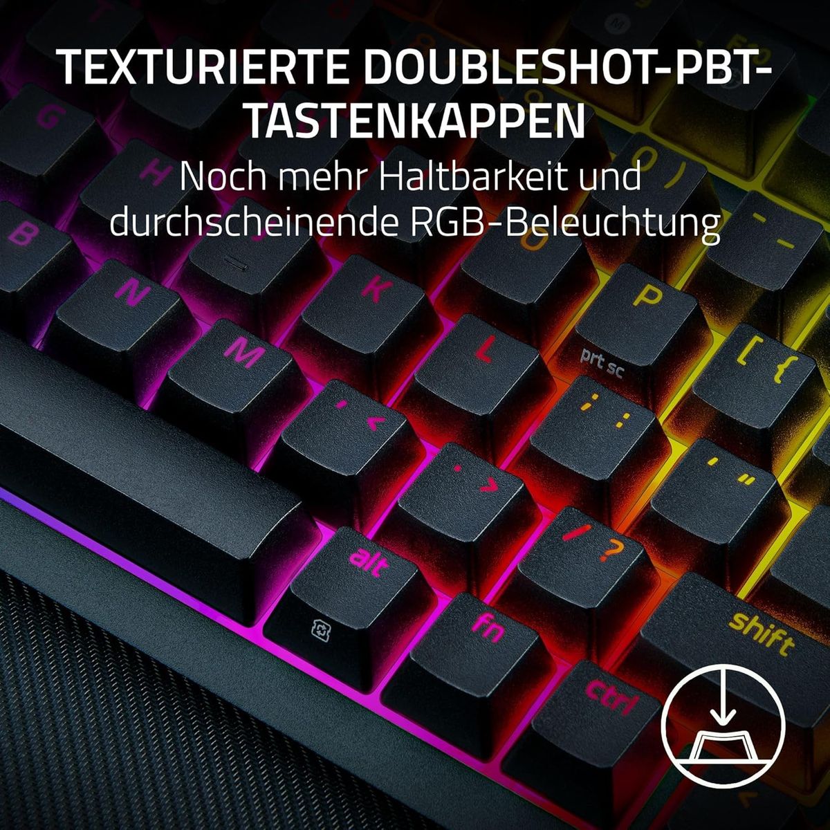 Razer BlackWidow V4 Pro 75% - Kabellose Hot-Swap-Gaming-Tastatur - OLED-Display (Befehlsrad, 4K Hz & Bluetooth-Konnektivitu00e4t, magnetische Handballenauflage) Schwarz - (USA Layout - QWERTY)