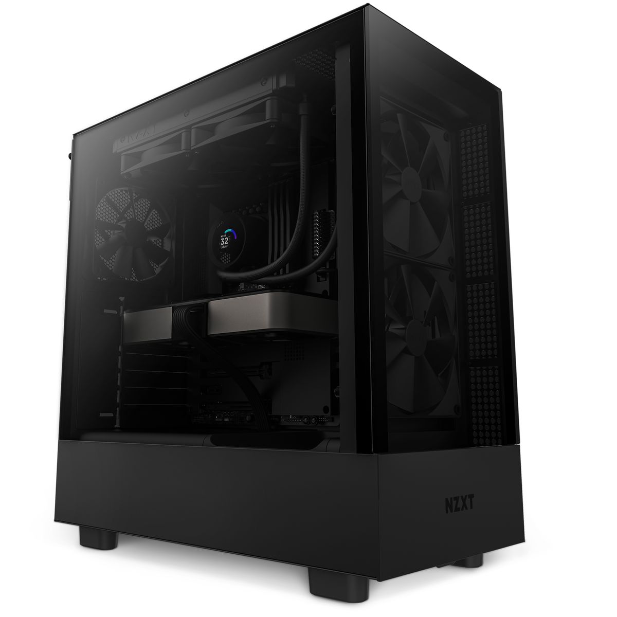 NZXT Kraken 240 RL-KN240-B1 Prozessor All-in-One-Flüssigkeitskühler 240 mm, 2x 120 mm Lüfter, TFT-LCD Display, Schwarz