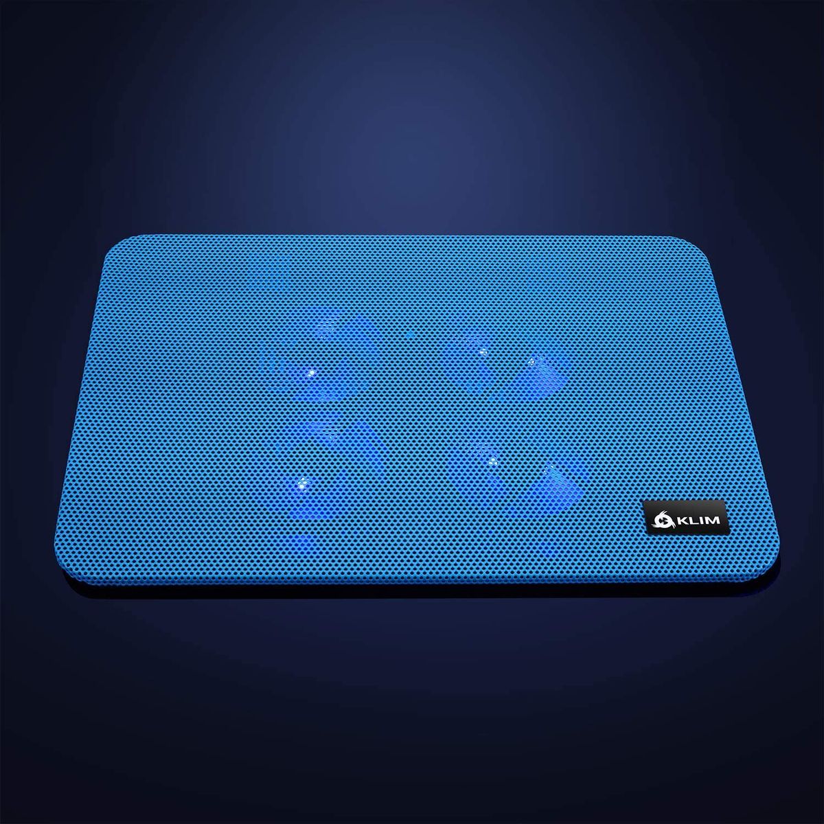 KLIM Serenity + Laptop Cooling Stand for Laptop + 11 to 15.6 inches + Perfect for Small and Medium Laptops + Stable And Sturdy Metal Grid + Silent Laptop Cooling Pad (Blue)
