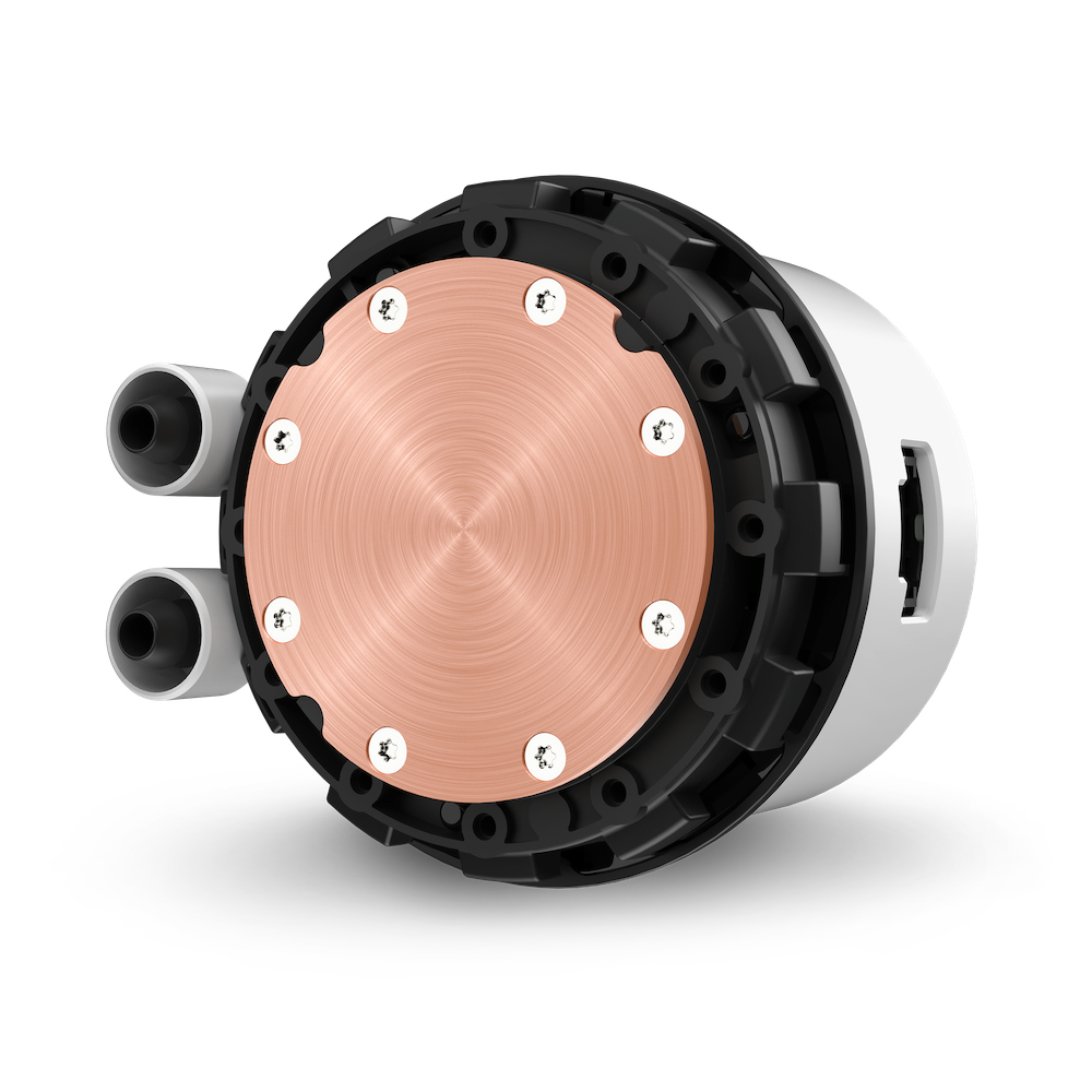 NZXT Kraken 280 RGB All-in-One-Wasserkühlung, 2x 140 mm Lüfter, TFT-LCD Display, RGB, Weiß, CPU-Kühler, Kompatibel mit LGA 1700, AM5