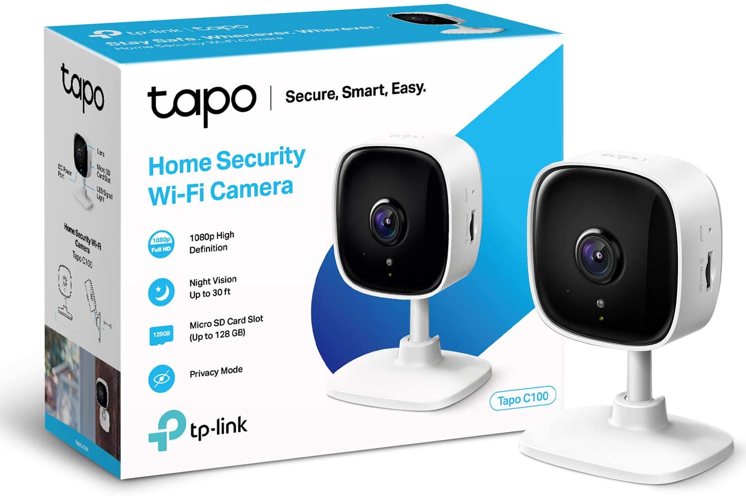 TP-LINK Tapo C100 IP Security Camera Indoor 1920 x 1080 Pixel