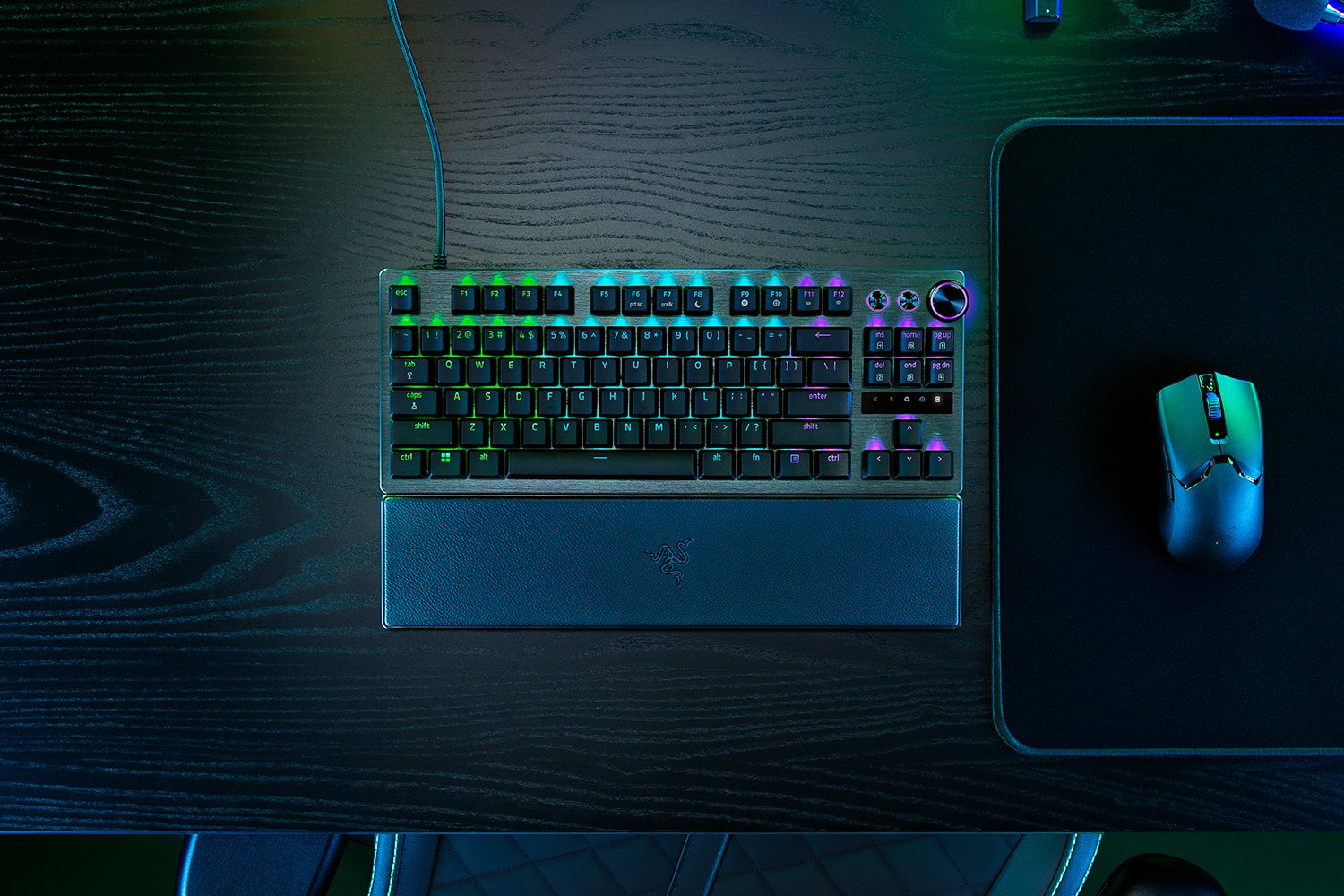 Razer Huntsman V3 Pro TKL Gaming Keyboard Media Buttons Analog Optical Switches Chroma RGB DEU Layout QWERTZ