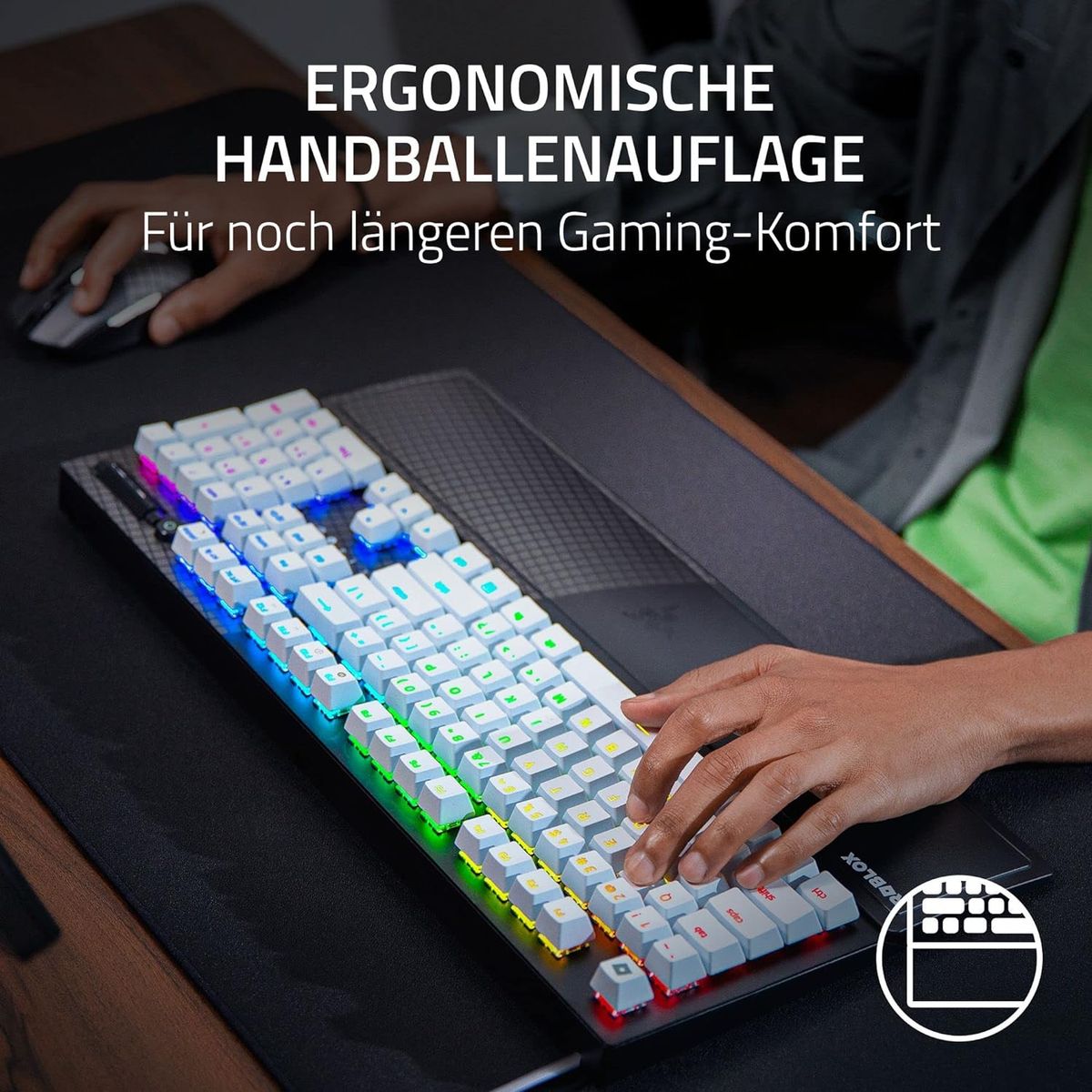 Razer BlackWidow V3 Roblox Edition Gaming Keyboard Green Switches RGB USA Layout QWERTY ISO