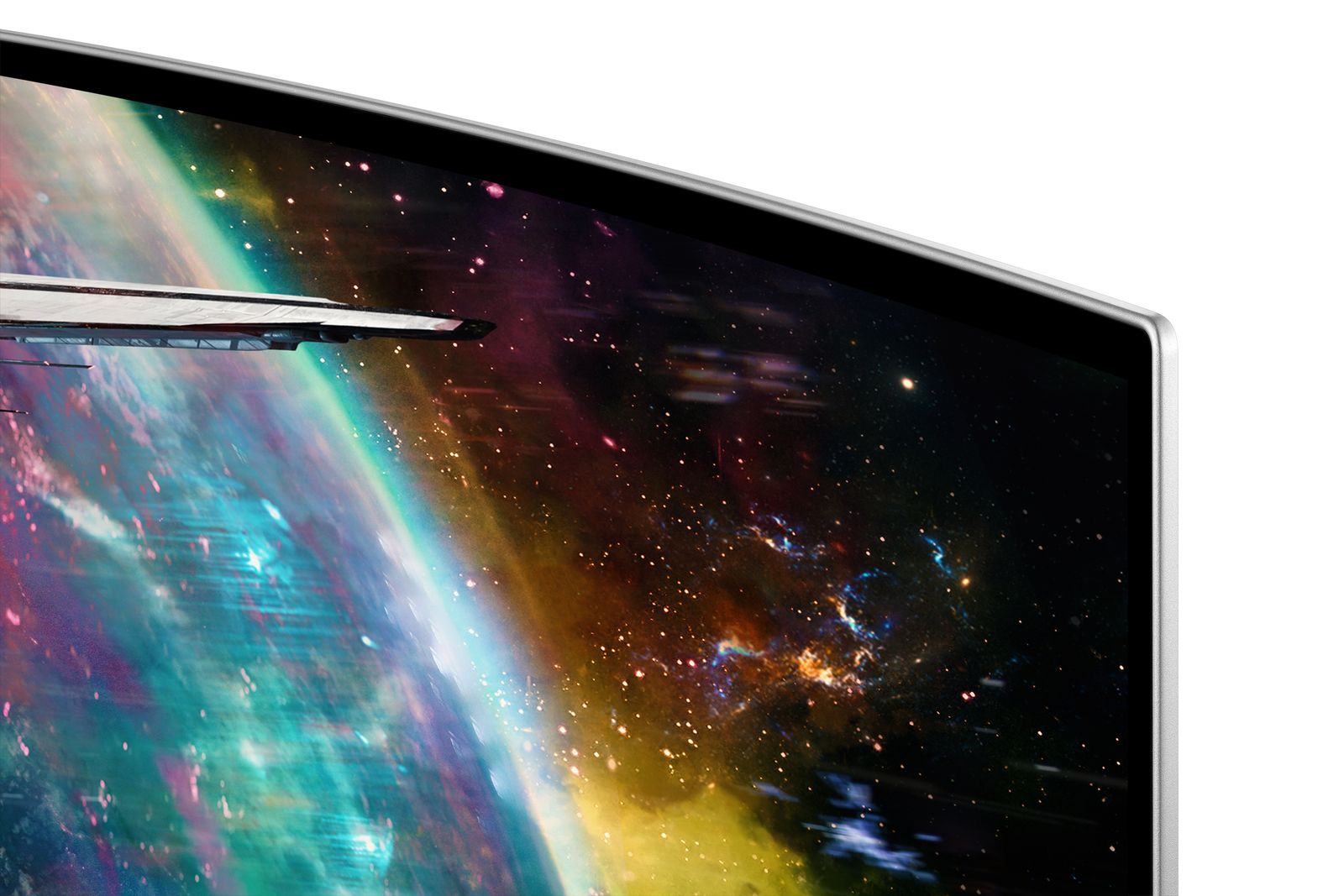 Samsung G95SC Computerbildschirm 124,5 cm (49") 5120 x 1440 Pixel Dual QHD OLED Silber