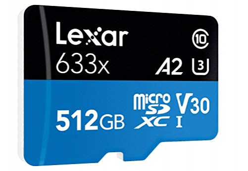 Lexar High-Performance 633x 512GB microSDXC UHS-I Karte