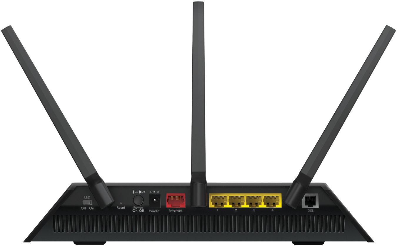 Netgear AC1900 Nighthawk WLAN Router Dual-Band (2.4 GHz/5 GHz) Gigabit Ethernet Black (UK Version)