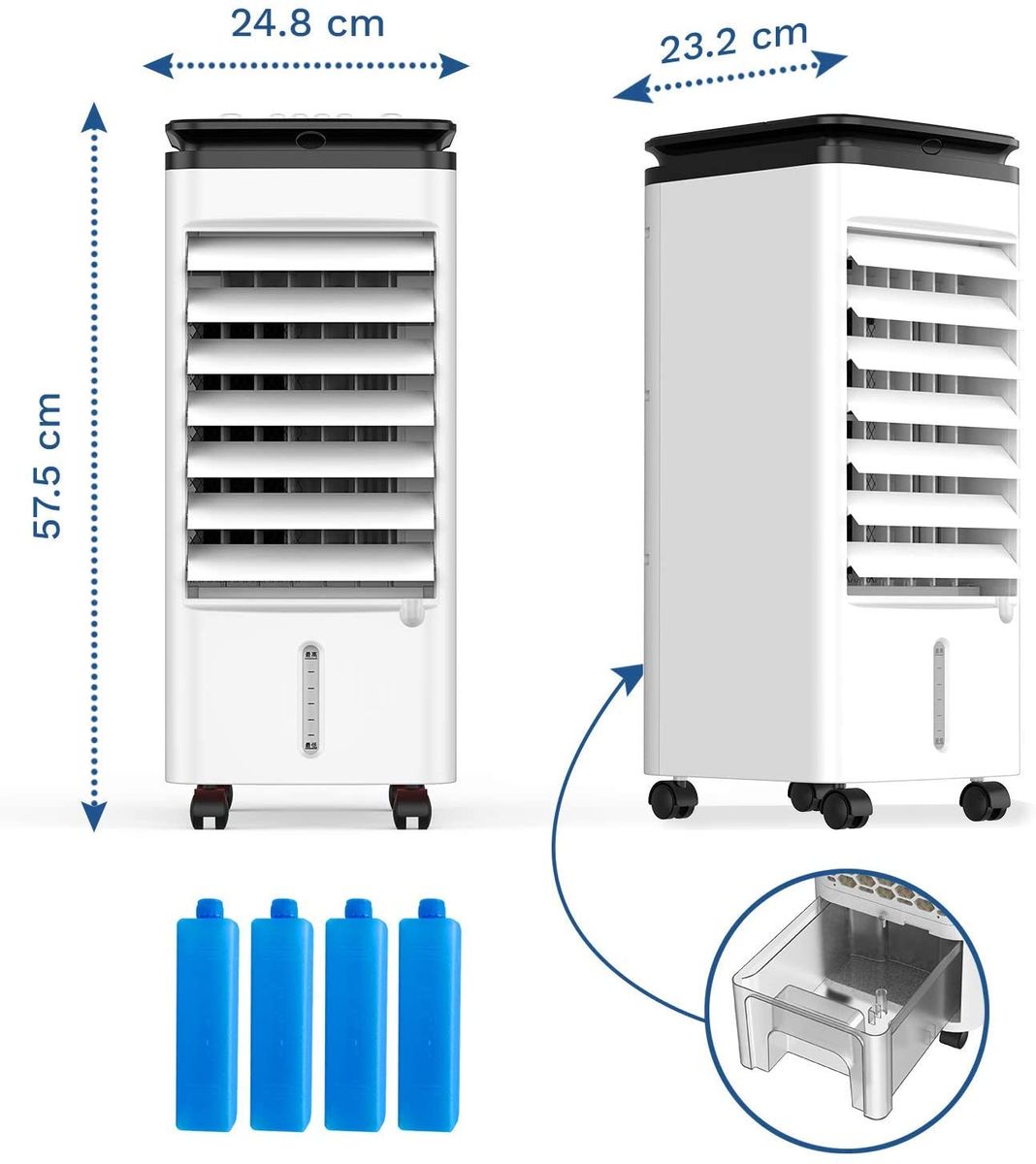 KLIM Fresh Mobile Air Conditioning Unit Evaporative Cooler Air Conditioner