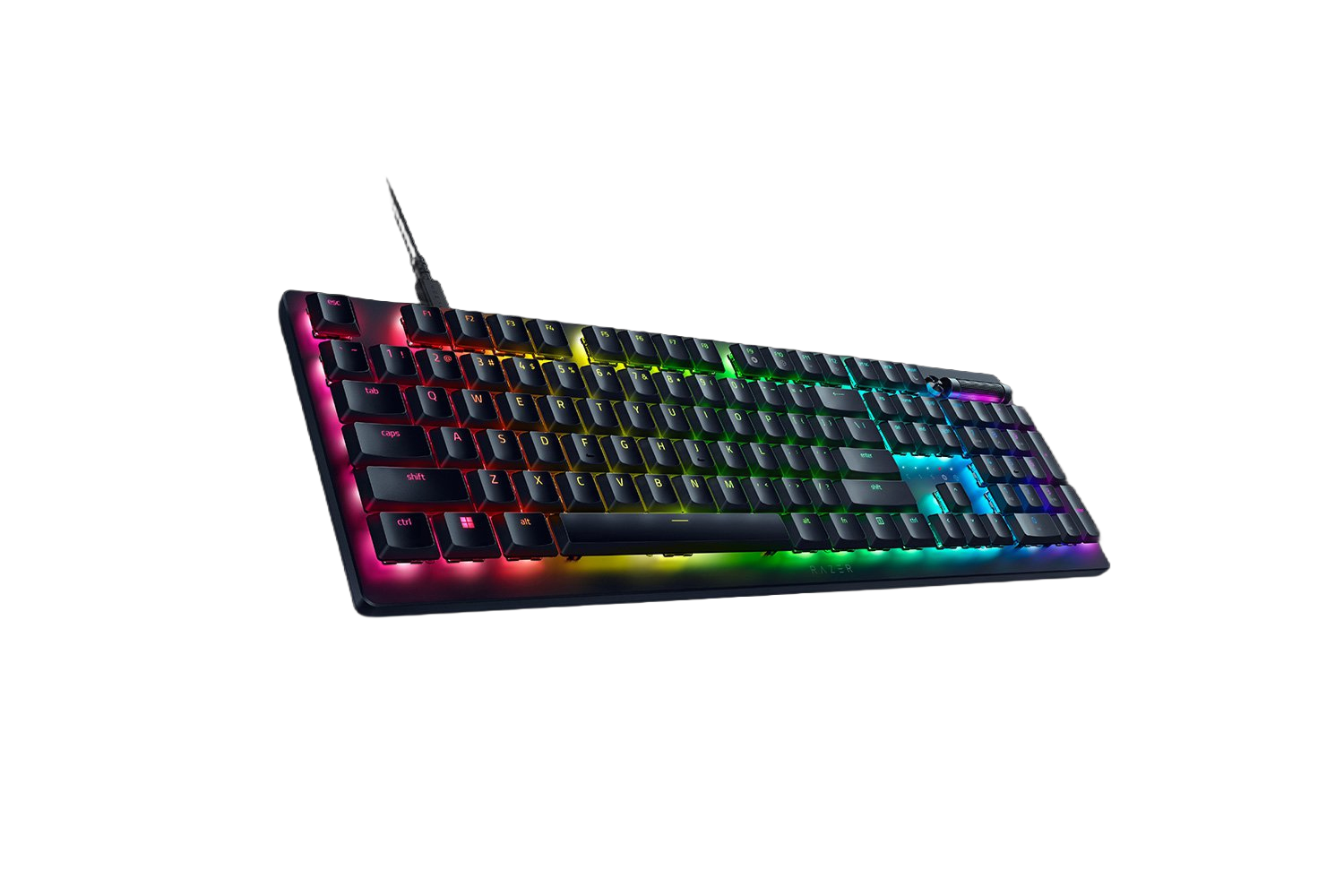 Razer DeathStalker V2 - Linearer optischer roter Schalter - Optische Low-Profile RGB Gaming Tastatur - (CHE Layout - QWERTZ)