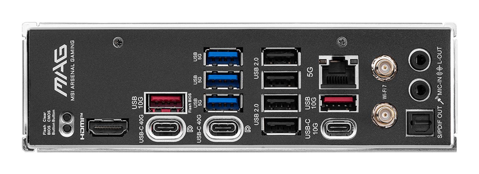 MSI MAG X870 TOMAHAWK WIFI Mainboard, Sockel AM5, AMD X870, ATX, DDR5, 4x M.2, 2.5 Gigabit Ethernet, Wi‑Fi 7, Bluetooth 5.4, 7.1 Kanal, RAID 0/1/10
