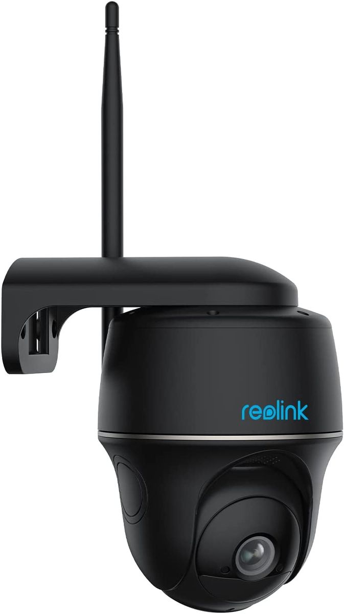 Reolink 2K 4MP PTZ Überwachungskamera Aussen Akku mit 2,4GHz&5GHz WLAN, 355°/140° Schwenkbar, Smarte Erkennung, 2-Wege-Audio, Arbeitet mit Alexa/Google Assistant/Cloud, Argus PT 4MP(Schwarz) Argus PT 2K-Schwarz